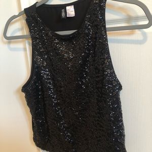 Sequin Crop Top